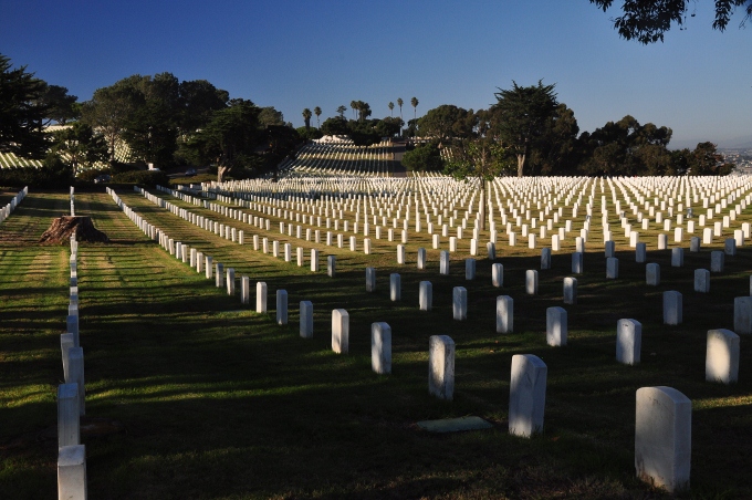 Fort Rosecrans Natl Cemetery at Point Loma